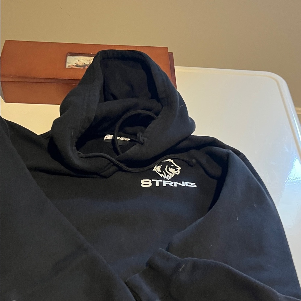 STRNG Black Men's Hoodie